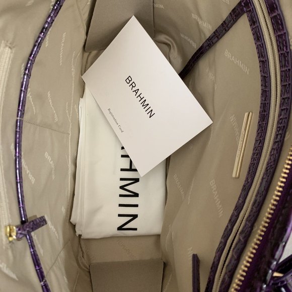 Brahmin Medium Asher tote NWT Purple Potion PRICE FIRM - Picture 5 of 5
